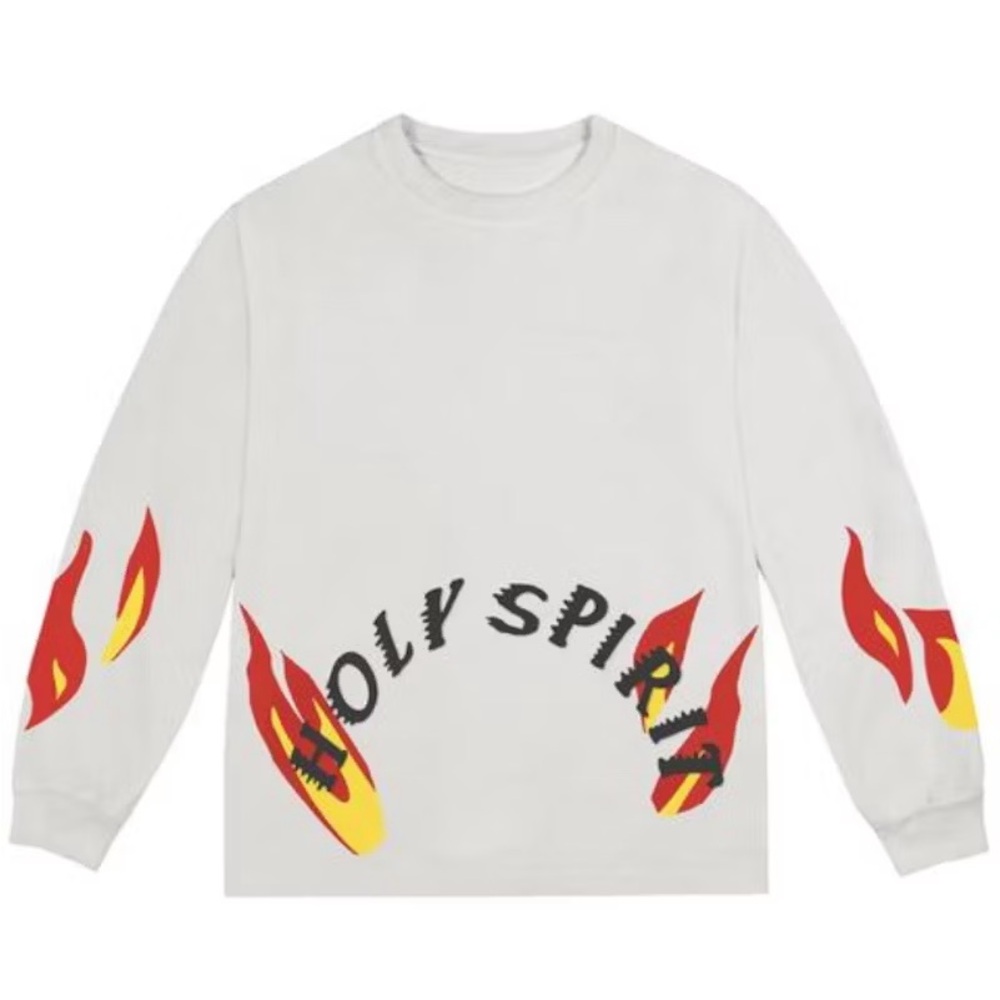 Kanye West Sunday Service Holy Spirit Long Sleeve Tee Bone Small